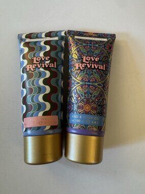 Heathcote & Ivory LOVE REVIVAL Body Wash & Hand Body Cream 3.4 Oz D4
